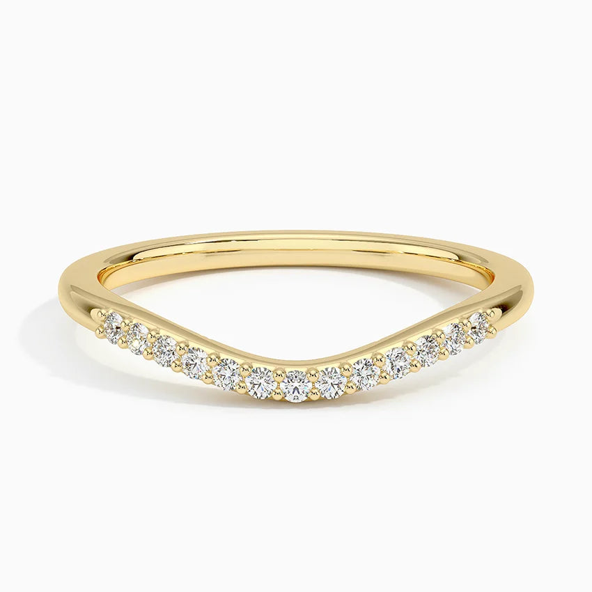 Tamamlayıcı 0,25 Karat Yuvarlak Kesim Laboratuvar Pırlanta Yüzük 18K - Bold Diamonds