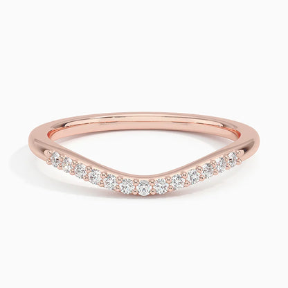Tamamlayıcı 0,25 Karat Yuvarlak Kesim Laboratuvar Pırlanta Yüzük 18K - Bold Diamonds
