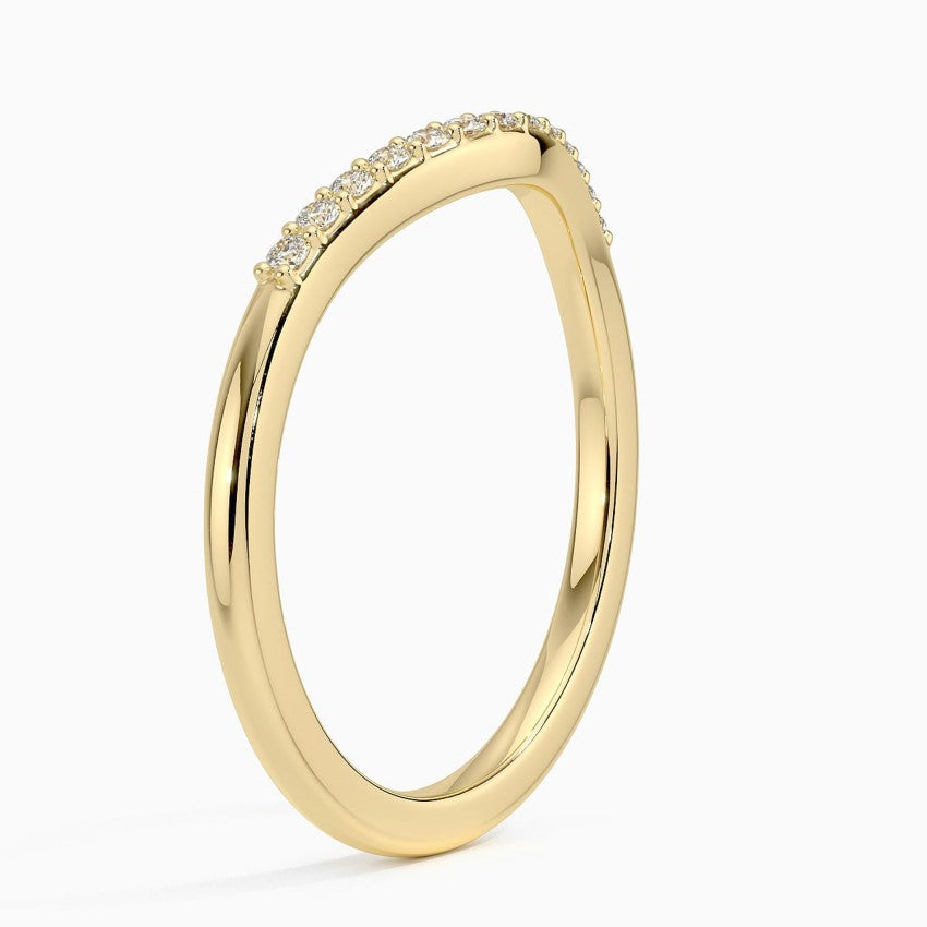 Tamamlayıcı 0,25 Karat Yuvarlak Kesim Laboratuvar Pırlanta Yüzük 18K - Bold Diamonds