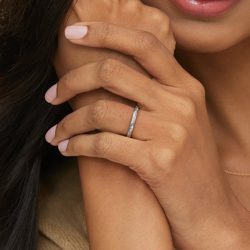 Alyans 0.10 Karat Yuvarlak Kesim Laboratuvar Pırlanta Yüzük 18K - Bold Diamonds