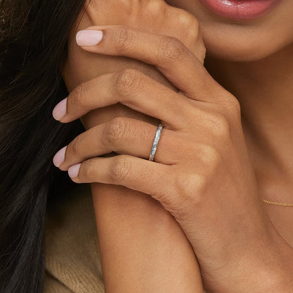 Alyans 0.10 Karat Yuvarlak Kesim Laboratuvar Pırlanta Yüzük 18K - Bold Diamonds