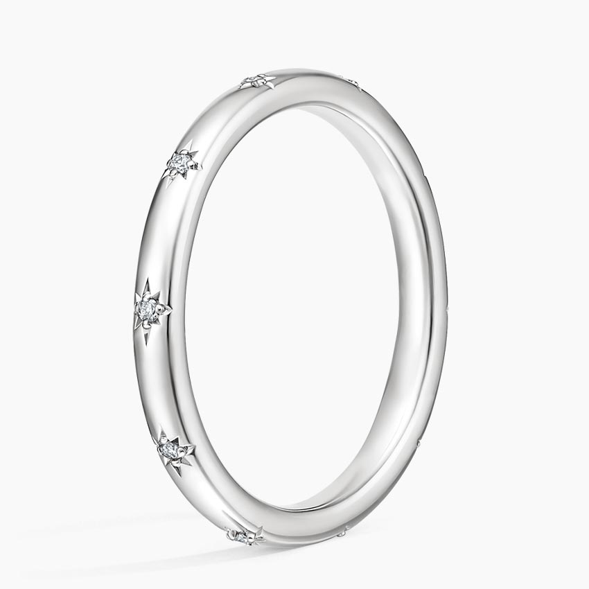 Alyans 0,10 Karat Yuvarlak Kesim Laboratuvar Pırlanta Yüzük 18K - Bold Diamonds