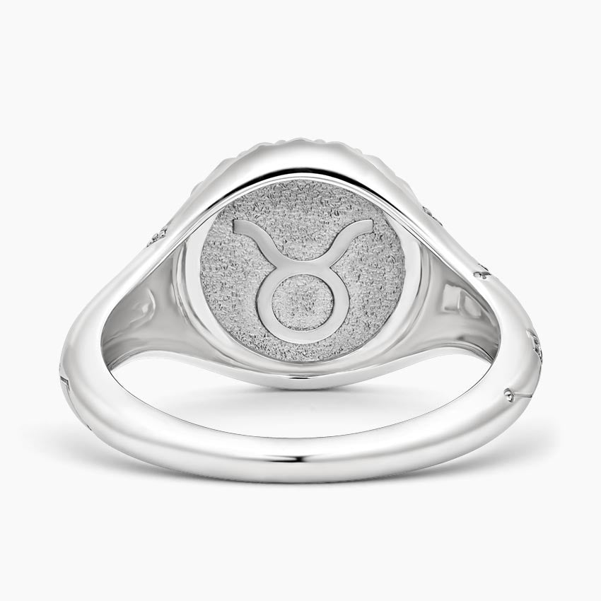 Boğa Burcu Tasarım 0.10 Karat Yuvarlak Kesim Laboratuvar Pırlanta Yüzük 18K - Bold Diamonds