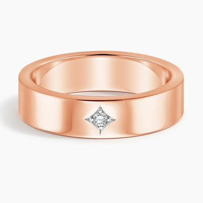 Alyans 0,25 Karat Yuvarlak Kesim Laboratuvar Pırlanta Yüzük 18K - Bold Diamonds