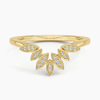 Özel Tasarım 0,10 Karat Yuvarlak Kesim Laboratuvar Pırlanta Yüzük 18K - Bold Diamonds