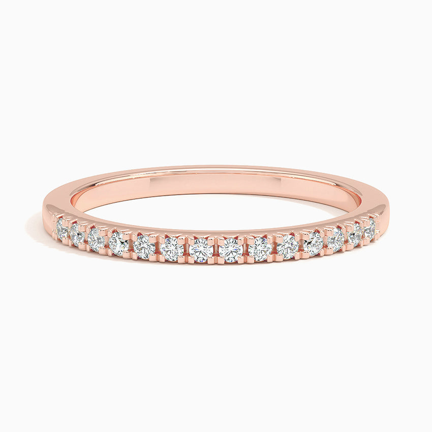 Yarım Tur 0,25 Karat Yuvarlak Kesim Laboratuvar Pırlanta Yüzük 18K - Bold Diamonds