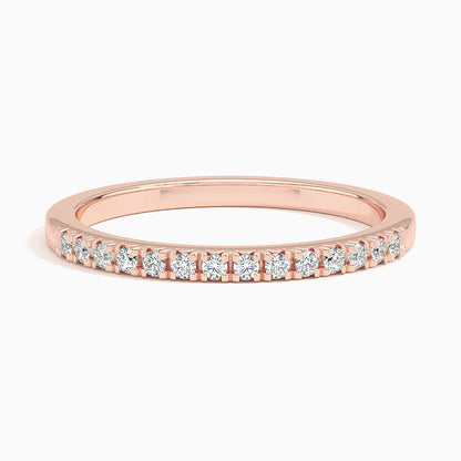 Yarım Tur 0,25 Karat Yuvarlak Kesim Laboratuvar Pırlanta Yüzük 18K - Bold Diamonds