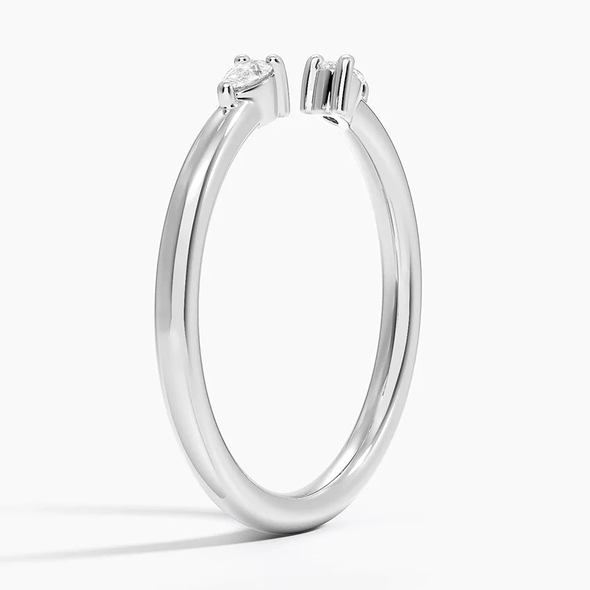 Tamamlayıcı 0,20 Karat Damla Kesim Laboratuvar Pırlanta Yüzük 18K - Bold Diamonds