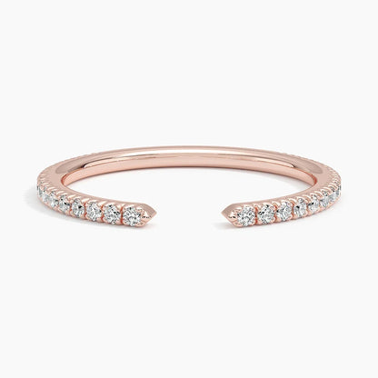 Özel Tasarım Tamamlayıcı 0.25 Karat Yuvarlak Kesim Laboratuvar Pırlanta Yüzük 18K - Bold Diamonds