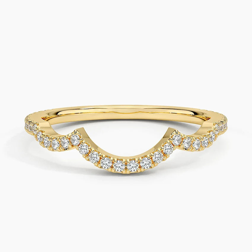Tamamlayıcı 0,25 Karat Yuvarlak Kesim Laboratuvar Pırlanta Yüzük 18K - Bold Diamonds
