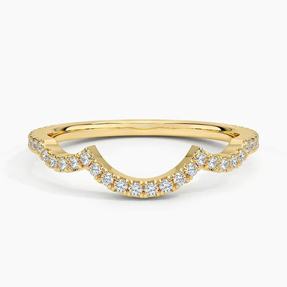 Tamamlayıcı 0,25 Karat Yuvarlak Kesim Laboratuvar Pırlanta Yüzük 18K - Bold Diamonds