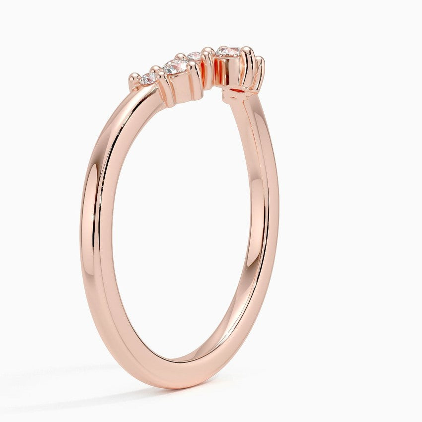 Tamamlayıcı 0,25 Karat Yuvarlak Kesim Laboratuvar Pırlanta Yüzük 18K - Bold Diamonds