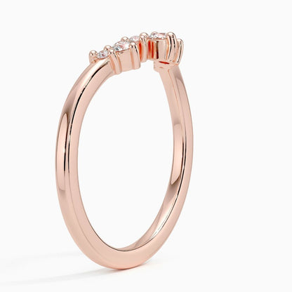 Tamamlayıcı 0,25 Karat Yuvarlak Kesim Laboratuvar Pırlanta Yüzük 18K - Bold Diamonds