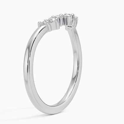 Tamamlayıcı 0,25 Karat Yuvarlak Kesim Laboratuvar Pırlanta Yüzük 18K - Bold Diamonds