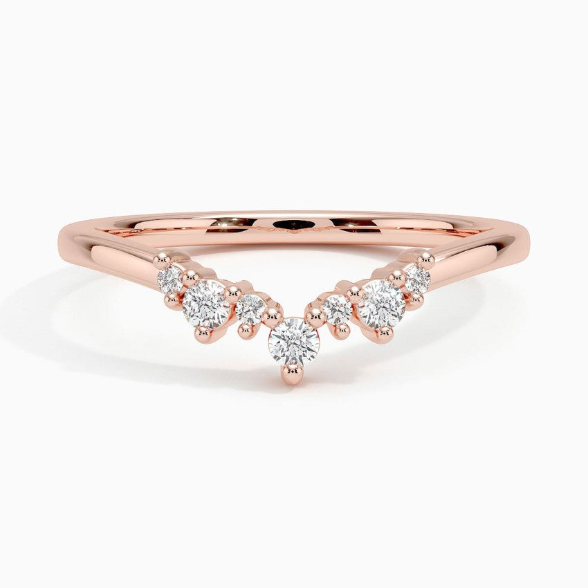 Tamamlayıcı 0,25 Karat Yuvarlak Kesim Laboratuvar Pırlanta Yüzük 18K - Bold Diamonds