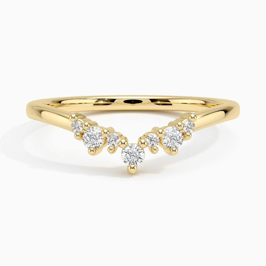 Tamamlayıcı 0,25 Karat Yuvarlak Kesim Laboratuvar Pırlanta Yüzük 18K - Bold Diamonds