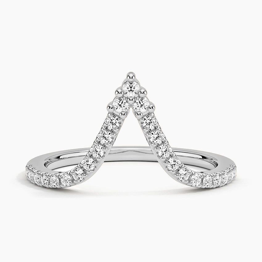 Tamamlayıcı Yüzük 0.25 Karat Yuvarlak Kesim Laboratuvar Pırlanta Yüzük 18K - Bold Diamonds