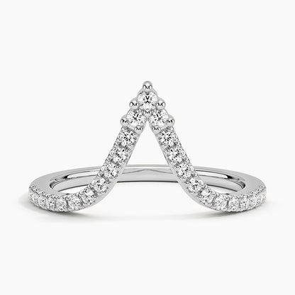 Tamamlayıcı Yüzük 0.25 Karat Yuvarlak Kesim Laboratuvar Pırlanta Yüzük 18K - Bold Diamonds