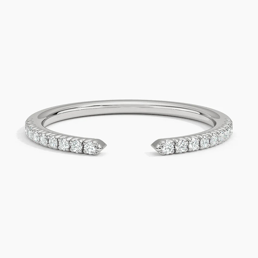 Tamamlayıcı Yüzük 0.25 Karat Yuvarlak Kesim Laboratuvar Pırlanta Yüzük 18K - Bold Diamonds