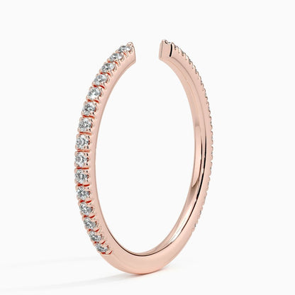 Özel Tasarım Tamamlayıcı 0.25 Karat Yuvarlak Kesim Laboratuvar Pırlanta Yüzük 18K - Bold Diamonds