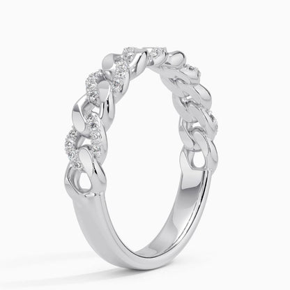 Özel Tasarım 0,25 Karat Yuvarlak Kesim Laboratuvar Pırlanta Yüzük 18K - Bold Diamonds