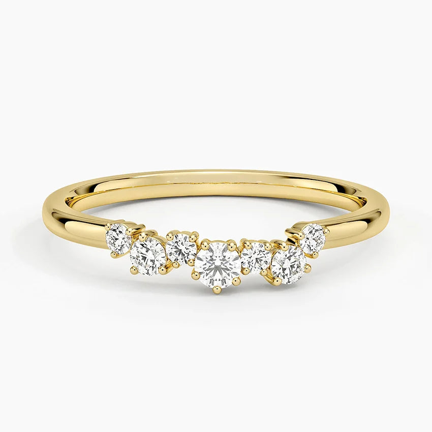 Tamamlayıcı 0,20 Karat Yuvarlak Kesim Laboratuvar Pırlanta Yüzük 18K - Bold Diamonds