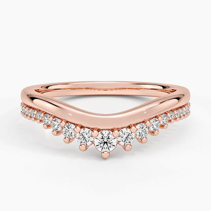 Yarım Tur 0,25 Karat Yuvarlak Kesim Laboratuvar Pırlanta Yüzük 18K - Bold Diamonds