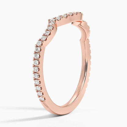 Tamamlayıcı 0,25 Karat Yuvarlak Kesim Laboratuvar Pırlanta Yüzük 18K - Bold Diamonds