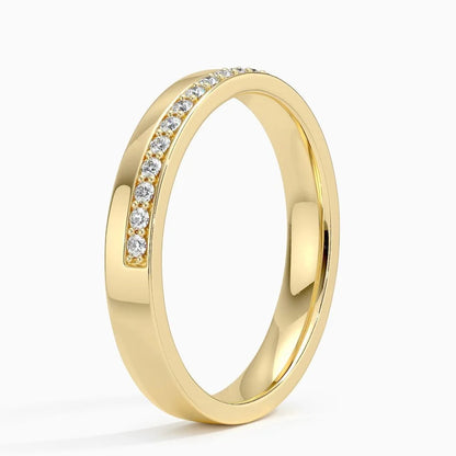 Yarım Tur 0,25 Karat Yuvarlak Kesim Laboratuvar Pırlanta Yüzük 18K - Bold Diamonds