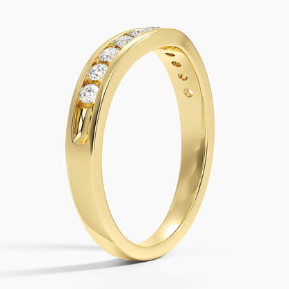Alyans 0,25 Karat Yuvarlak Kesim Laboratuvar Pırlanta Yüzük 18K - Bold Diamonds