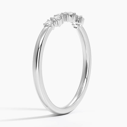 Tamamlayıcı 0,20 Karat Yuvarlak Kesim Laboratuvar Pırlanta Yüzük 18K - Bold Diamonds