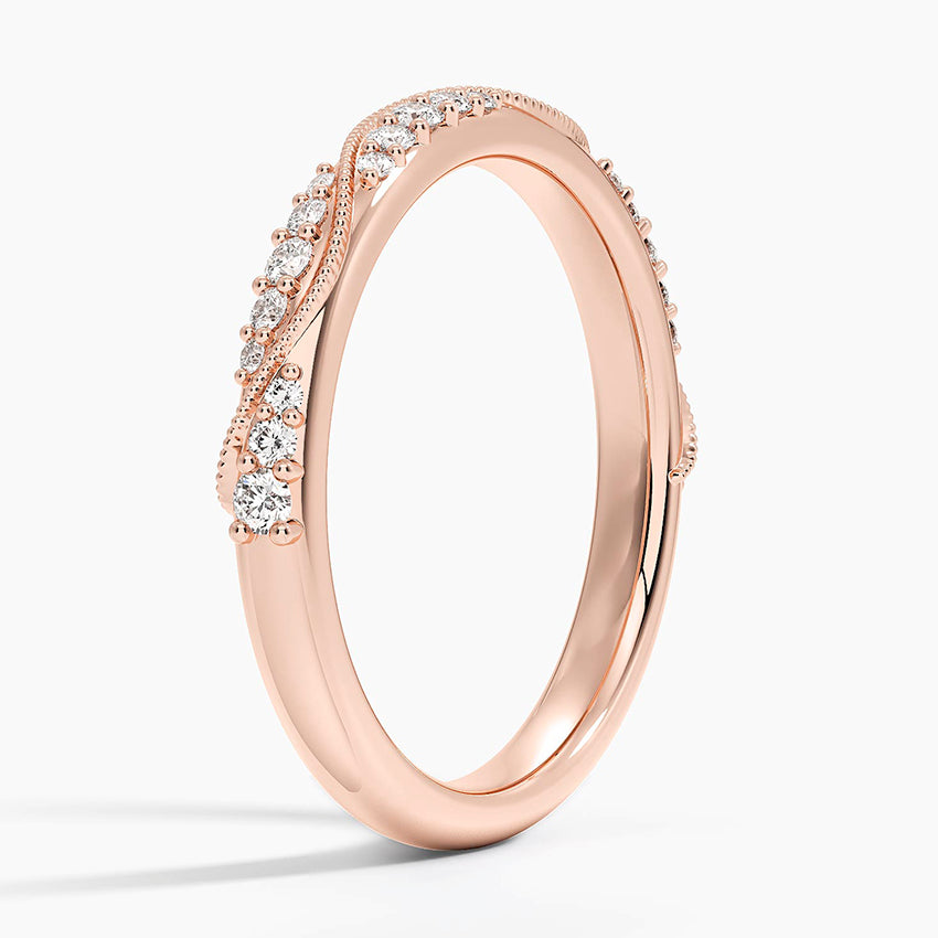Özel Tasarım 0,25 Karat Yuvarlak Kesim Laboratuvar Pırlanta Yüzük 18K - Bold Diamonds