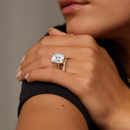 Pırlanta Alyans  0.25 Karat Yuvarlak Kesim Laboratuvar Pırlanta Yüzük 18K - Bold Diamonds