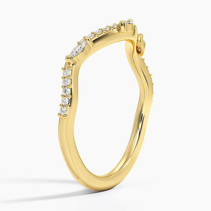 Tam Tur 0,50 Karat Yuvarlak Kesim Laboratuvar Pırlanta Yüzük 18K - Bold Diamonds