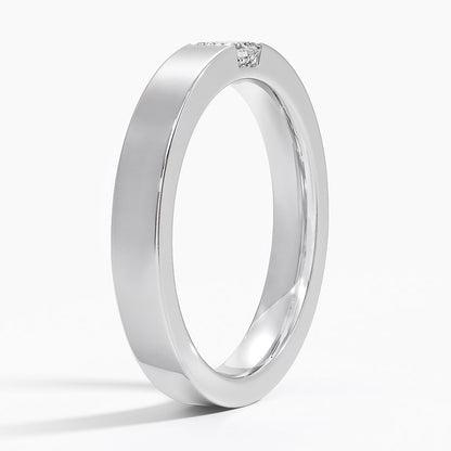 Alyans 0,25 Karat Yuvarlak Kesim Laboratuvar Pırlanta Yüzük 18K - Bold Diamonds