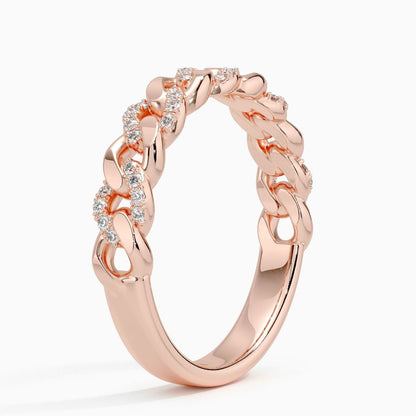 Özel Tasarım 0,25 Karat Yuvarlak Kesim Laboratuvar Pırlanta Yüzük 18K - Bold Diamonds