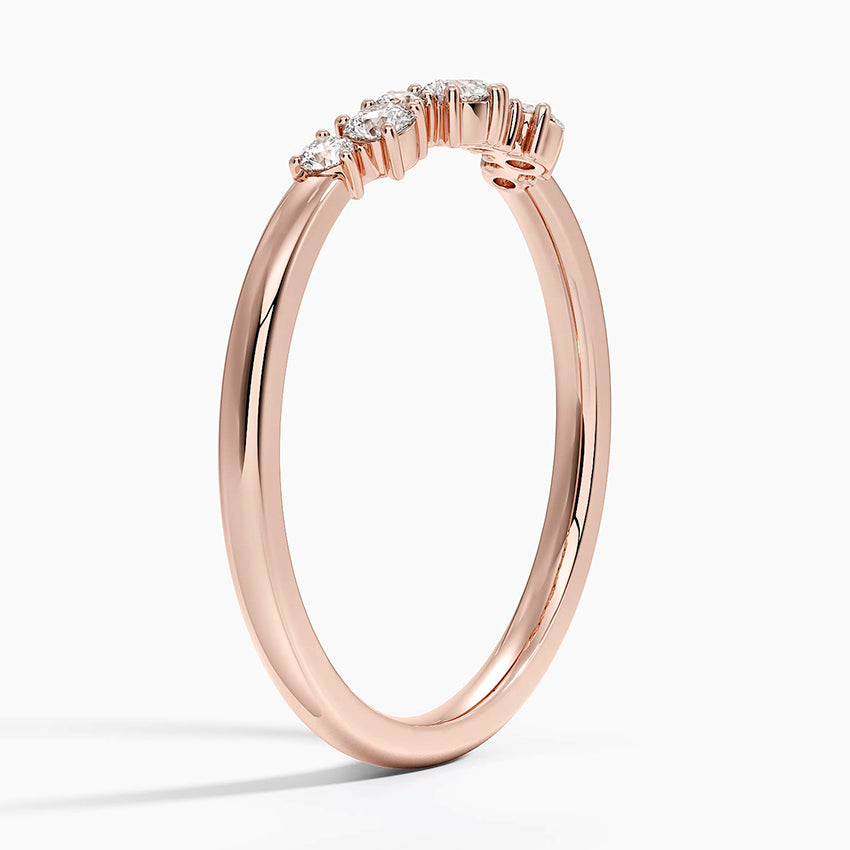 Tamamlayıcı 0,20 Karat Yuvarlak Kesim Laboratuvar Pırlanta Yüzük 18K - Bold Diamonds