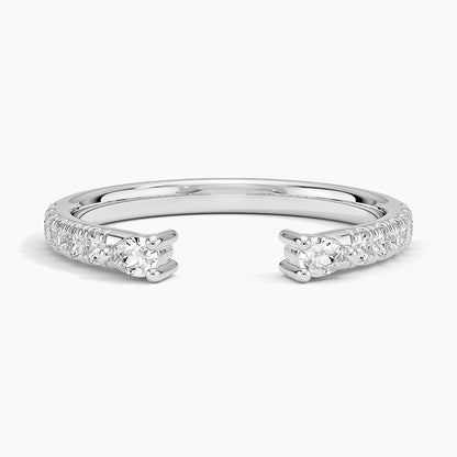Tamamlayıcı 0,25 Karat Yuvarlak Kesim Laboratuvar Pırlanta Yüzük 18K - Bold Diamonds