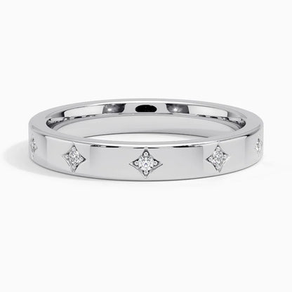 Alyans 0.25 Karat Yuvarlak Kesim Laboratuvar Pırlanta Yüzük 18K - Bold Diamonds