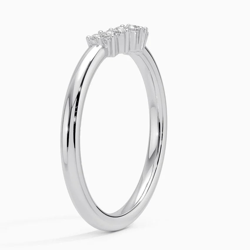 Tamamlayıcı 0,25 Karat Yuvarlak Kesim Laboratuvar Pırlanta Yüzük 18K - Bold Diamonds