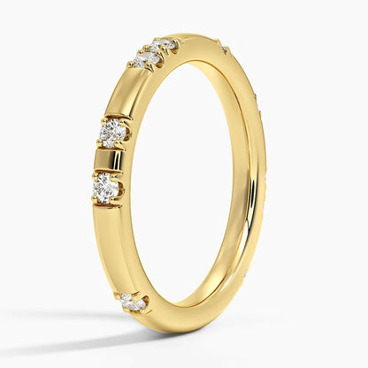 Pırlanta Alyans  0.25 Karat Yuvarlak Kesim Laboratuvar Pırlanta Yüzük 18K - Bold Diamonds