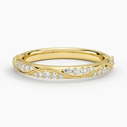 Özel Tasarım 0,25 Karat Yuvarlak Kesim Laboratuvar Pırlanta Yüzük 18K - Bold Diamonds
