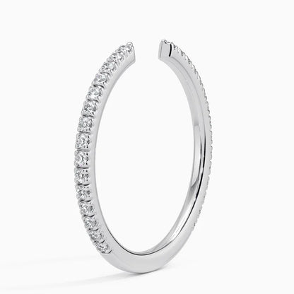 Özel Tasarım Tamamlayıcı 0.25 Karat Yuvarlak Kesim Laboratuvar Pırlanta Yüzük 18K - Bold Diamonds
