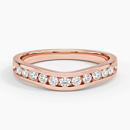 Alyans 0,25 Karat Yuvarlak Kesim Laboratuvar Pırlanta Yüzük 18K - Bold Diamonds