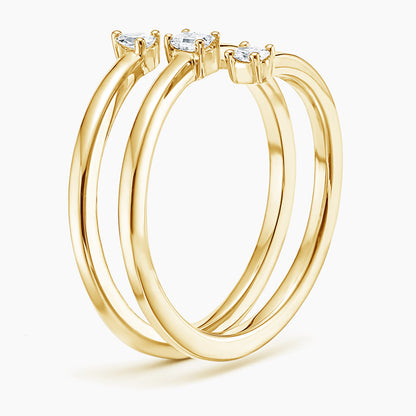 Sarmal 0,25 Karat Karışık Kesim Laboratuvar Pırlanta Yüzük 18K - Bold Diamonds