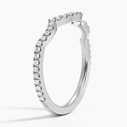 Tamamlayıcı 0,25 Karat Yuvarlak Kesim Laboratuvar Pırlanta Yüzük 18K - Bold Diamonds
