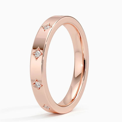 Alyans 0.25 Karat Yuvarlak Kesim Laboratuvar Pırlanta Yüzük 18K - Bold Diamonds