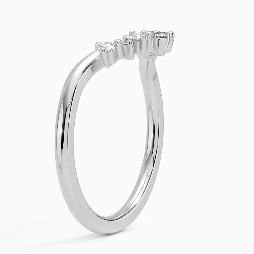 Tamamlayıcı 0,25 Karat Yuvarlak Kesim Laboratuvar Pırlanta Yüzük 18K - Bold Diamonds