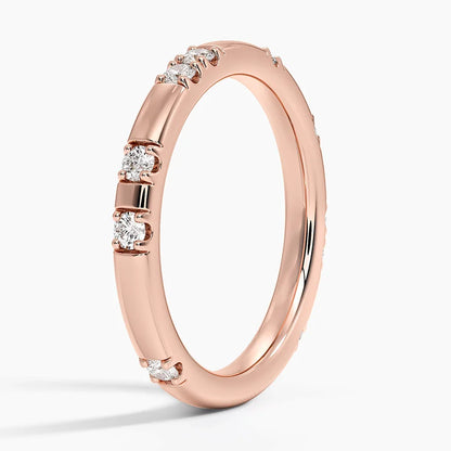 Pırlanta Alyans  0.25 Karat Yuvarlak Kesim Laboratuvar Pırlanta Yüzük 18K - Bold Diamonds