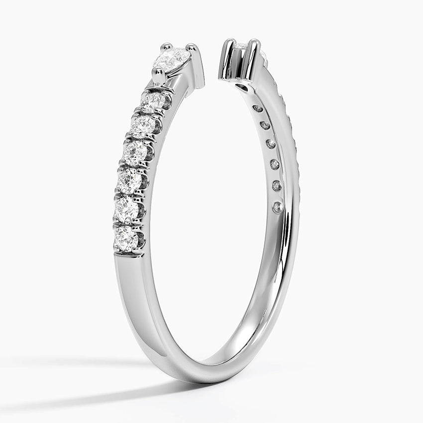 Tamamlayıcı 0,25 Karat Yuvarlak Kesim Laboratuvar Pırlanta Yüzük 18K - Bold Diamonds